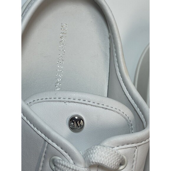 Stuart Weitzman Skater Mule Sneakers In White Sz 7 New - Picture 9 of 10